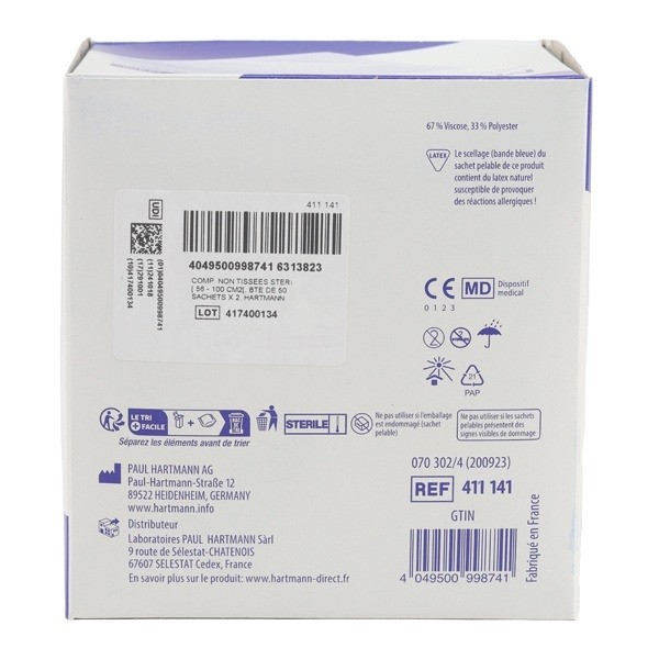 Medicomp compresses non tissées stériles