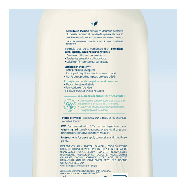Biolane Huile lavante dermo protectrice
