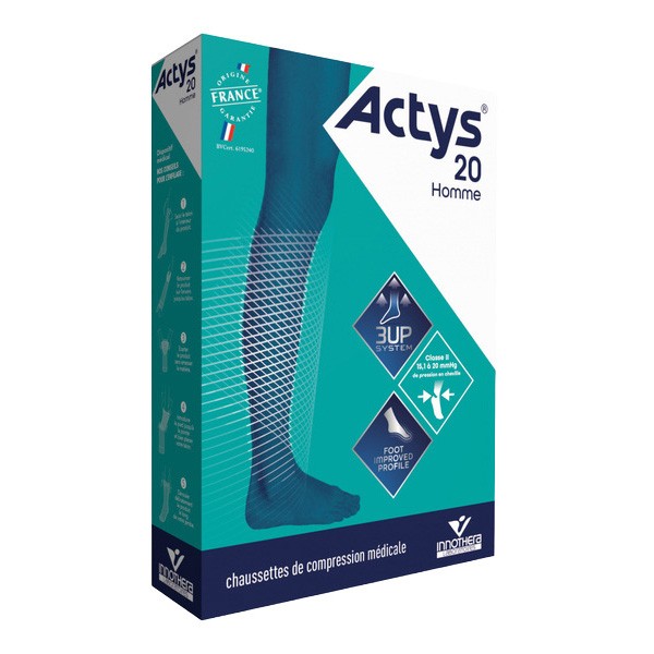 Chaussettes de contention Homme Actys 20 classe 2 Innothera