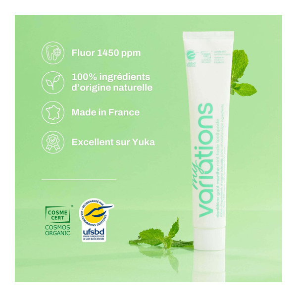 My Variations dentifrice Soin quotidien bio