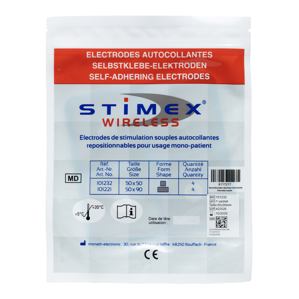 Electrodes de stimulation autocollantes Stimex