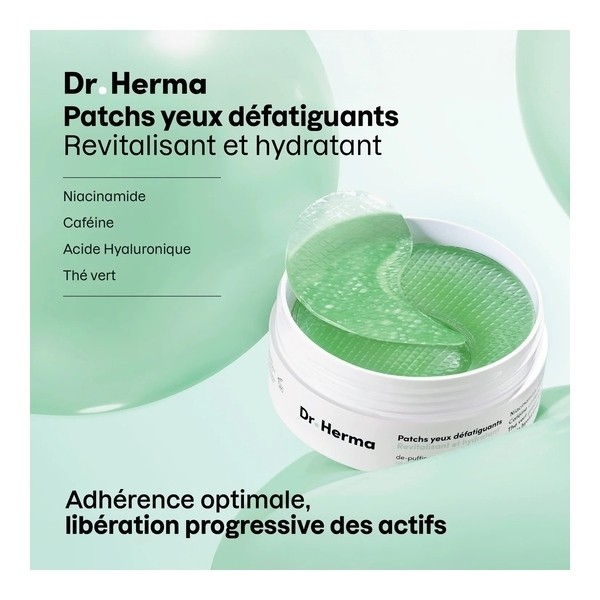 Dr Herma Patch yeux hydrogel défatiguant