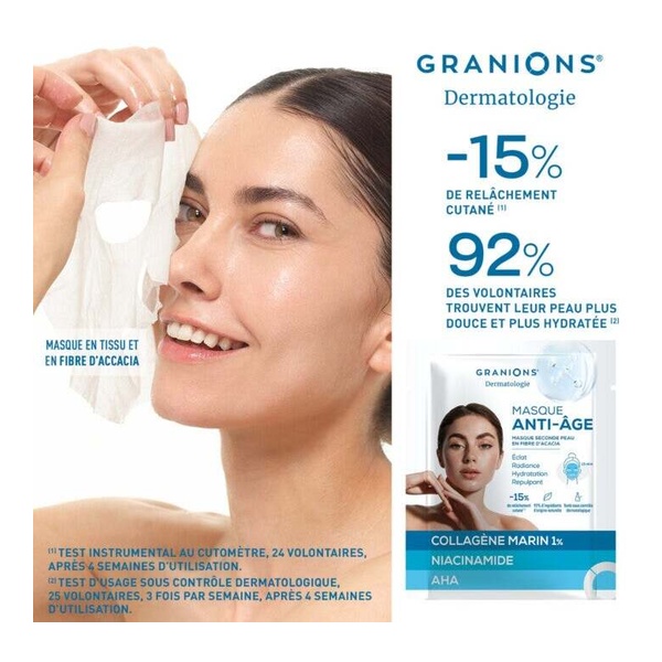 Granions Masque visage anti âge Eclat
