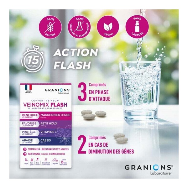 Granions Veinomix Flash comprimés