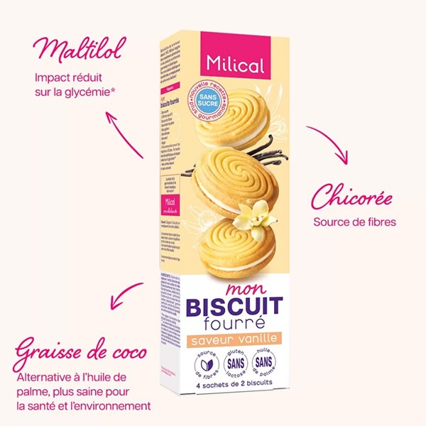 Milical biscuit fourré