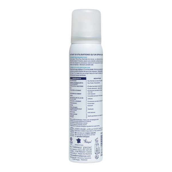 Jonzac Déo fraicheur 24h spray bio