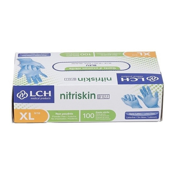 Gants nitrile non poudrés non stériles