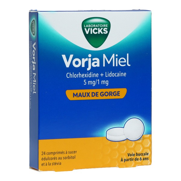 Vicks Vorja maux de gorge comprimés à sucer