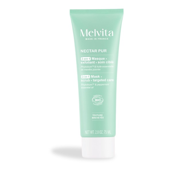Melvita Nectar Pur Masque exfoliant 3 en 1 bio