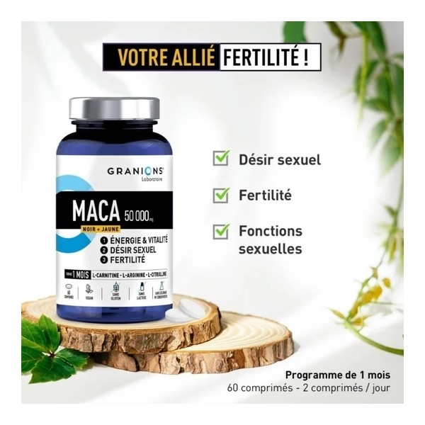Granions Maca 50 000 mg comprimés