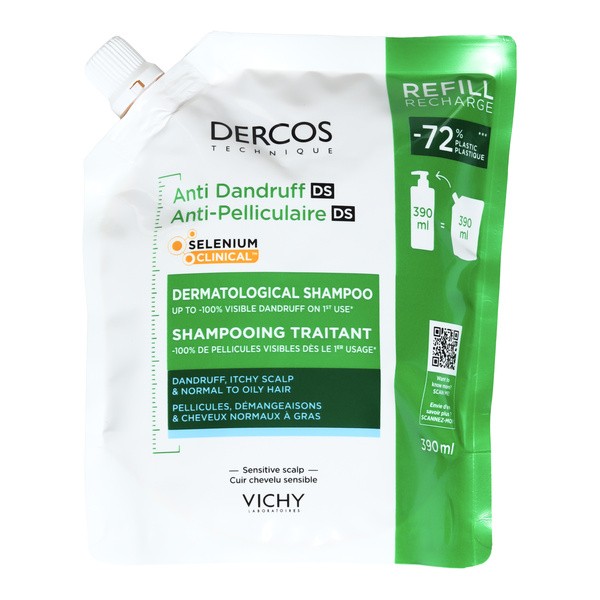 Vichy Dercos Shampooing Anti pelliculaire DS cheveux normaux à gras