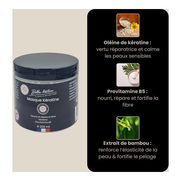 Bella Bestia Masque Kératine chien et chat