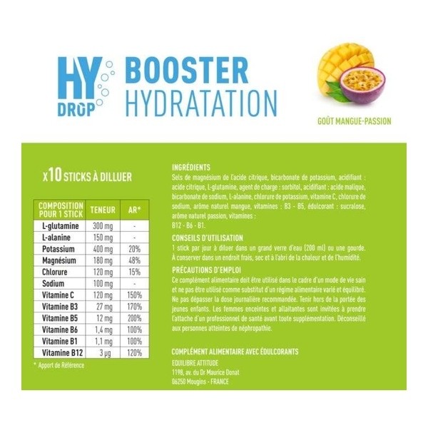 Granions Hydrop Booster d'hydratation stick