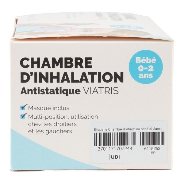 Chambre d'inhalation antistatique Viatris