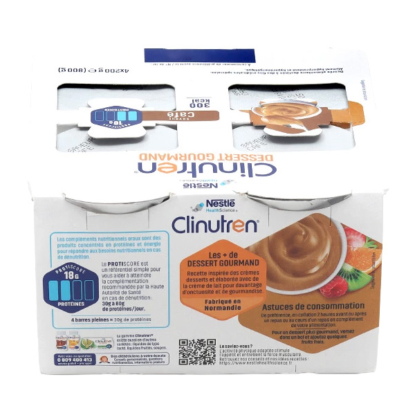 Clinutren dessert gourmand crème hyperprotéinée