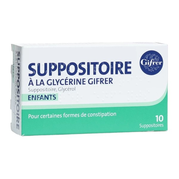 Suppositoires à la glycerine enfant