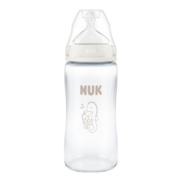 Nuk Biberon verre First Choice Temperature Control débit moyen 240 ml