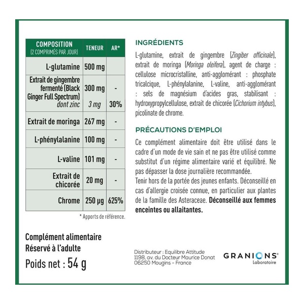 Granions Complexe Booster GLP 1 comprimés