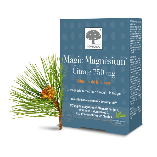 New Nordic Magic Magnésium citrate 750 mg comprimés