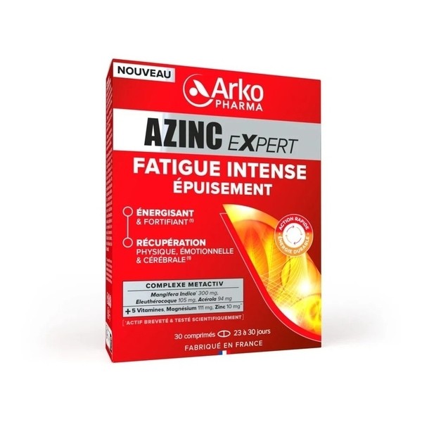 Azinc Expert Fatigue intense Epuisement comprimés