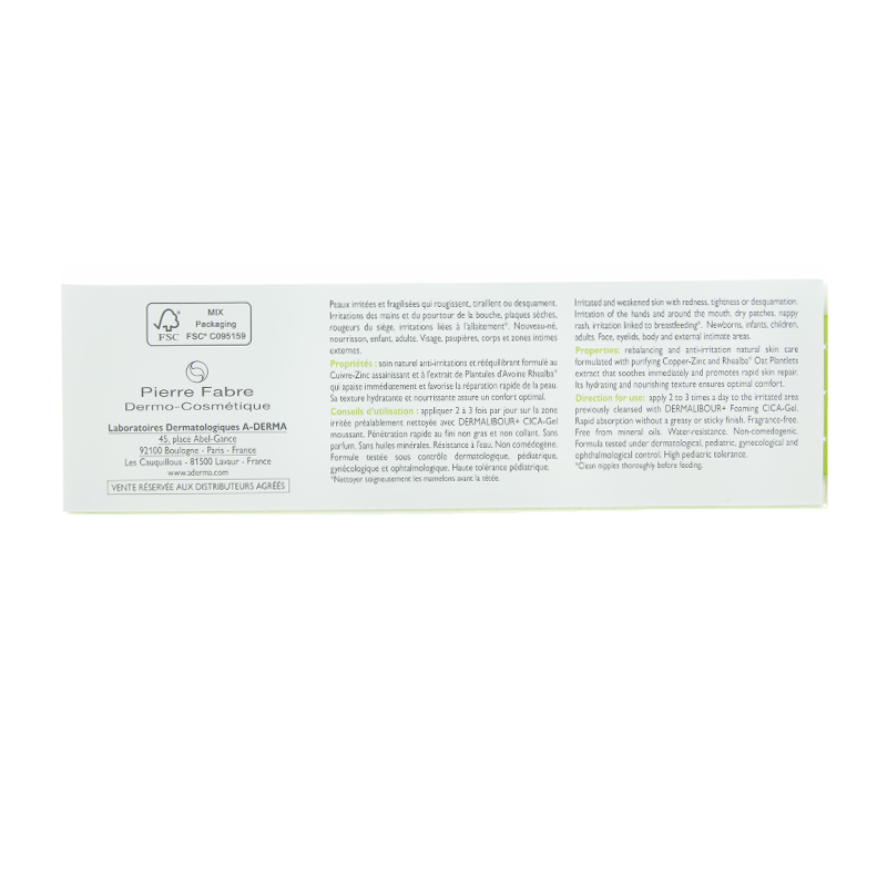 A Derma Dermalibour+ Cica crème réparatrice