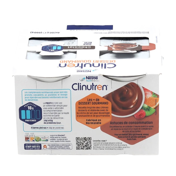 Clinutren dessert gourmand crème hyperprotéinée