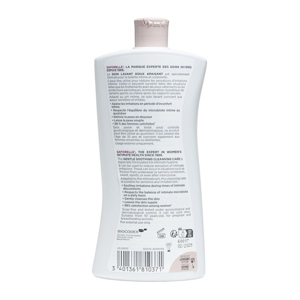 Saforelle soin lavant doux apaisant