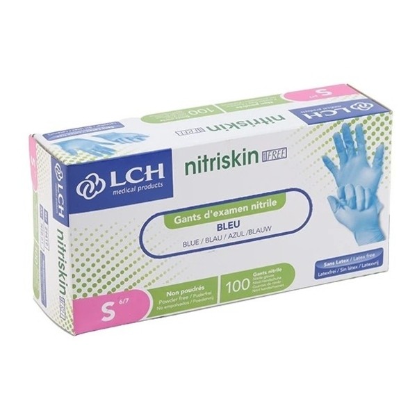 Gants nitrile non poudrés non stériles