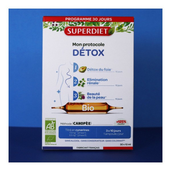 Super Diet Mon protocole Détox ampoules Bio
