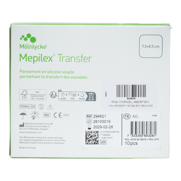 Mepilex Transfer Pansement hydrocellulaire