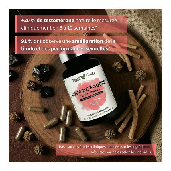 Feel Pure Coup de Foudre Libido Homme gélules