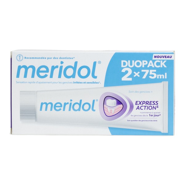 Meridol Express Action Dentifrice gencives sensibles
