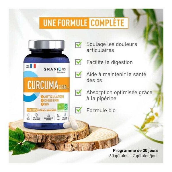 Granions Curcuma 6300 mg Bio gélules