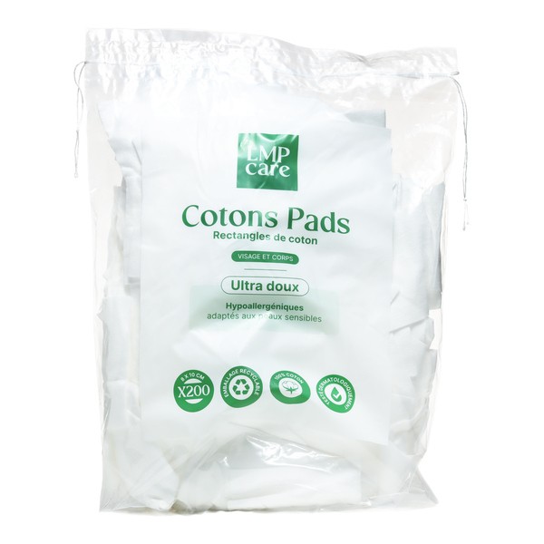 Rectangles de coton LMP Care