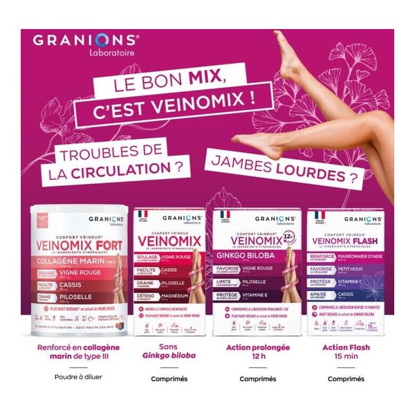 Granions Veinomix Flash comprimés