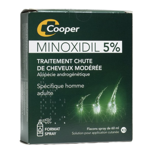 Minoxidil 5% Cooper solution alopécie