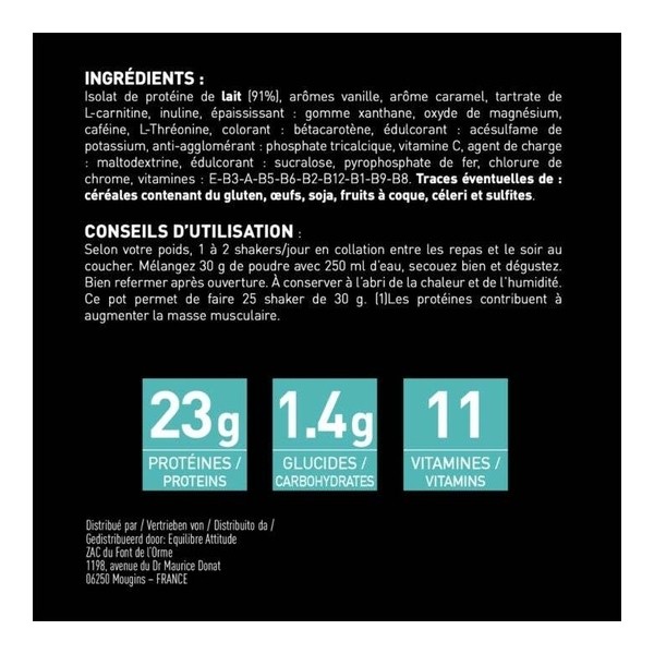 Eafit Isolate Casein Native Micellar vanille