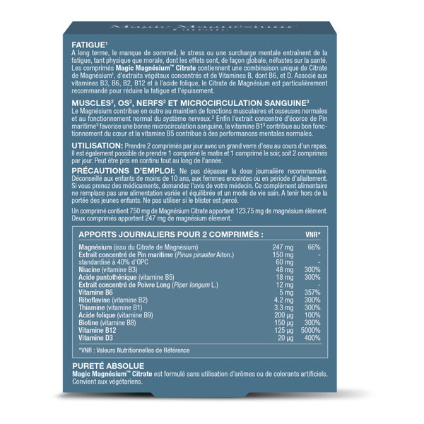 New Nordic Magic Magnésium citrate 750 mg comprimés