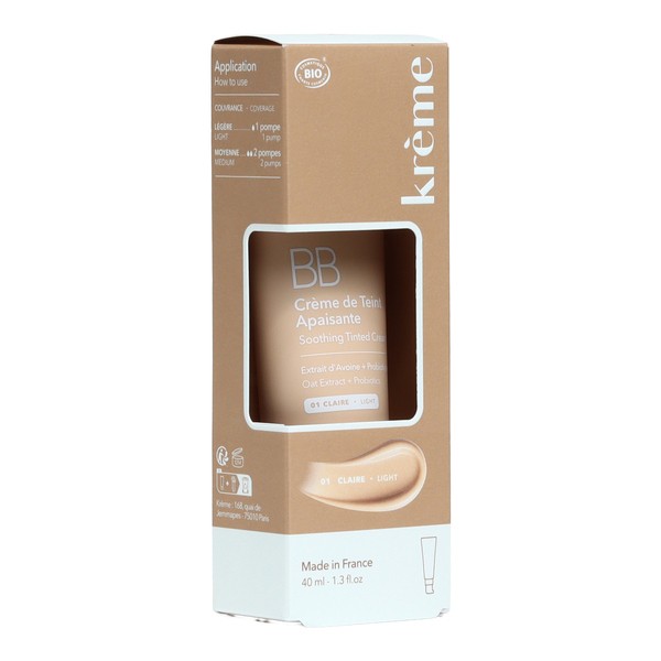Krème BB Crème de Teint Apaisante bio