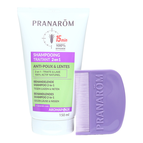 Pranarom Aromapoux shampooing traitant 2 en 1 anti poux et lentes