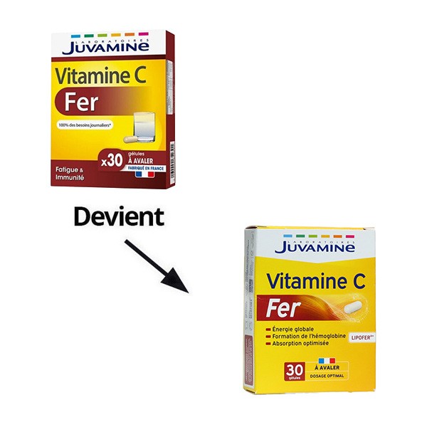 Juvamine Fer + vitamine C gélule
