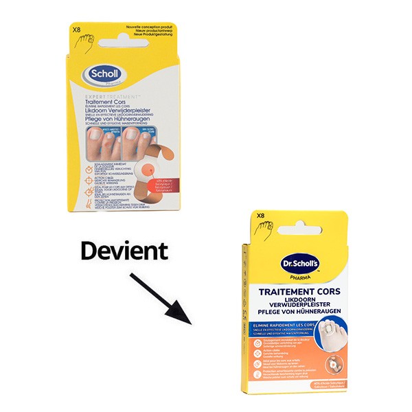 Scholl pansements Traitement cors