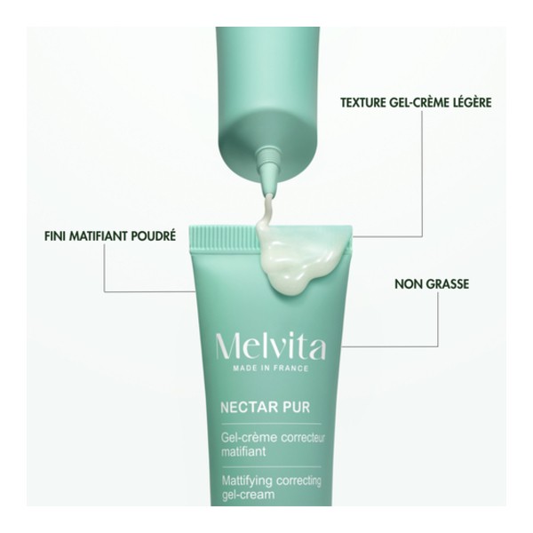 Melvita Nectar Pur Gel crème correcteur matifiant Bio