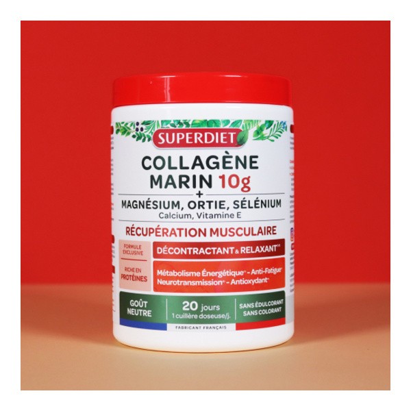 Super Diet Collagène marin 10 g Récupération musculaire poudre