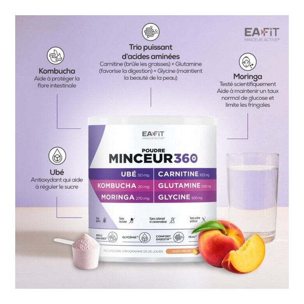 Eafit Minceur 360 Ubé Kombucha Moringa poudre