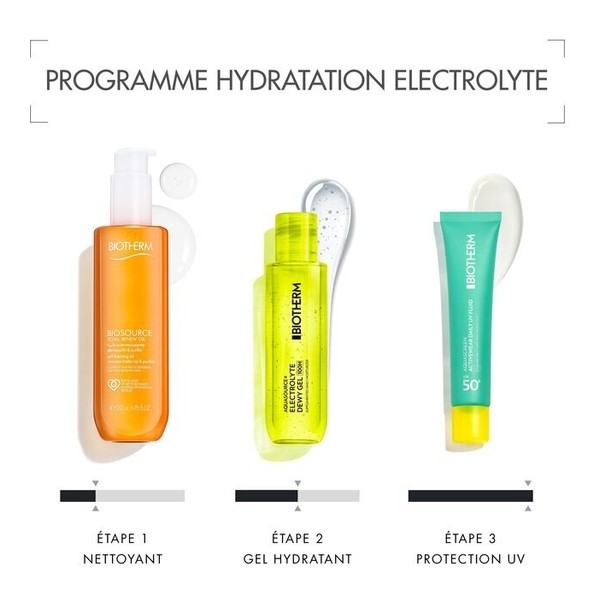Biotherm Aquasource+ Electrolyte Dewy Gel hydratant 100h