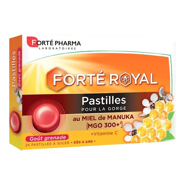 Forte Royal Pastilles pour la gorge au miel de Manuka