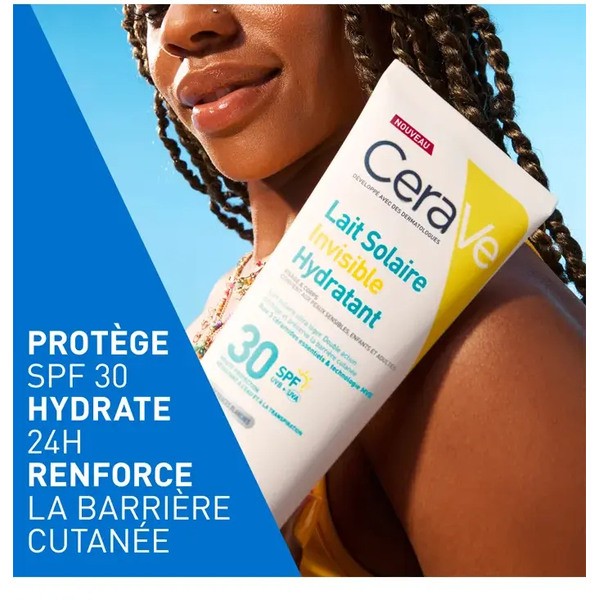 Cerave Lait solaire invisible hydratant SPF 30