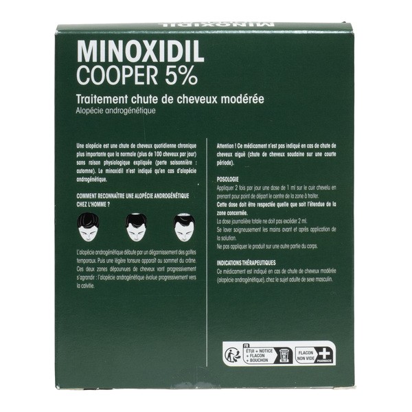 Minoxidil 5% Cooper solution alopécie