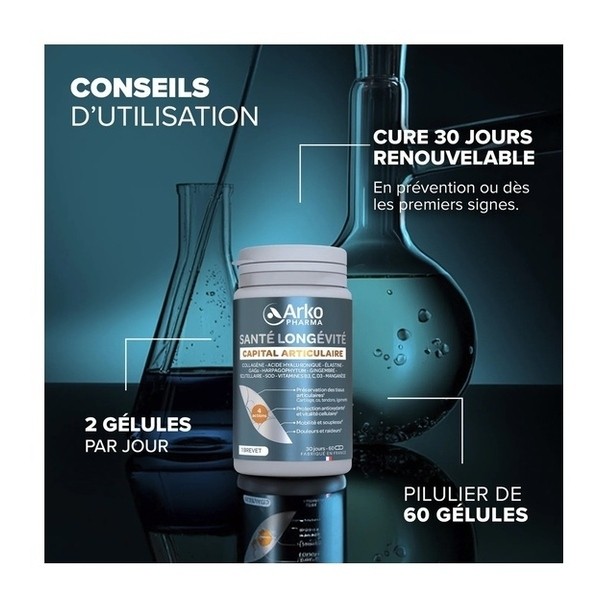 Arkopharma Santé longévité Capital articulaire gélules